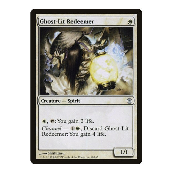 Ghost Lit Redeemer (SOK) #10 Uncommon (Moderately Played) Saviors of Kamigawa Magic: The Gathering: 2005