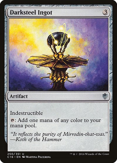 Darksteel Ingot (C16) #250 Uncommon (Lightly Played) Commander 2016 Magic: The Gathering: 2016