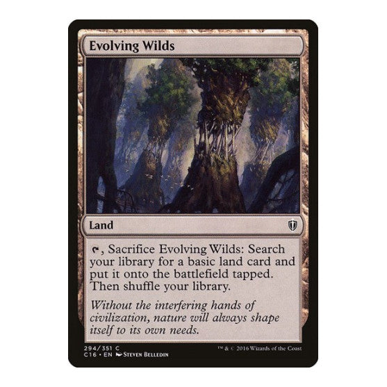 Evolving Wilds (C16) #294 Common (Lightly Played) Commander 2016 Magic: The Gathering: 2016