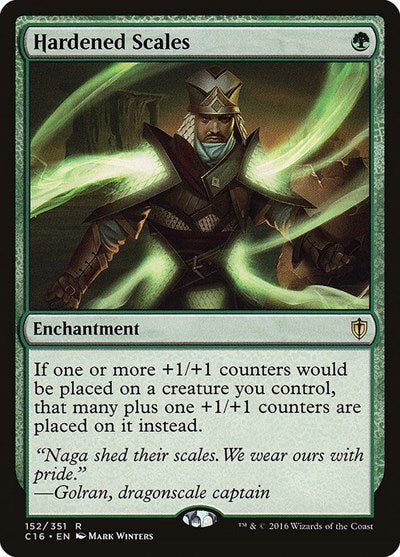 Hardened Scales (C16) #152 Rare (Lightly Played) Commander 2016 Magic: The Gathering: 2016