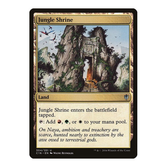 Jungle Shrine (C16) #304 Uncommon (Lightly Played) Commander 2016 Magic: The Gathering: 2016