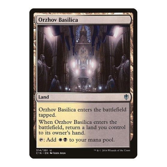 Orzhov Basilica (C16) #314 Uncommon (Lightly Played) Commander 2016 Magic: The Gathering: 2016