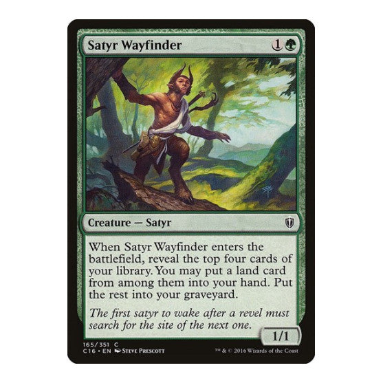 Satyr Wayfinder (C16) #165 Common (Lightly Played) Commander 2016 Magic: The Gathering: 2016