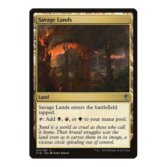 Savage Lands (C16) #321 Uncommon (Lightly Played) Commander 2016 Magic: The Gathering: 2016