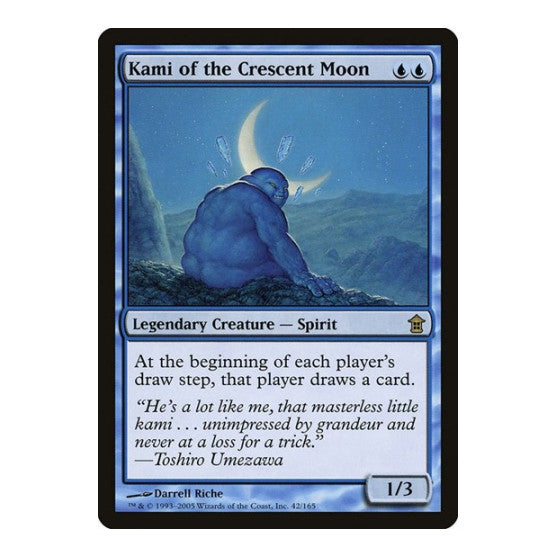 Kami of the Crescent Moon (SOK) #42 Rare (Moderately Played) Saviors of Kamigawa Magic: The Gathering: 2005