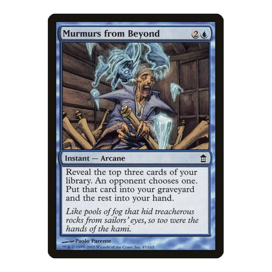 Murmurs from Beyond (SOK) #47 Common Saviors of Kamigawa Magic: The Gathering: 2005