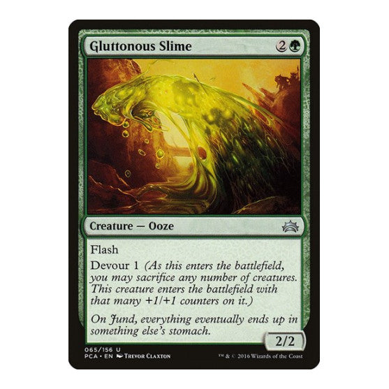 Gluttonous Slime (PCA) #65 Uncommon (Lightly Played) Planechase Anthology Magic: The Gathering: 2016