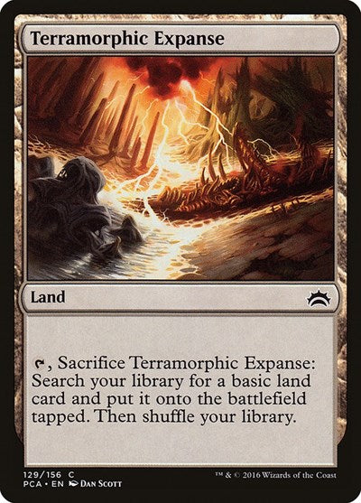 Terramorphic Expanse (PCA) #129 Common (Moderately Played) Planechase Anthology Magic: The Gathering: 2016