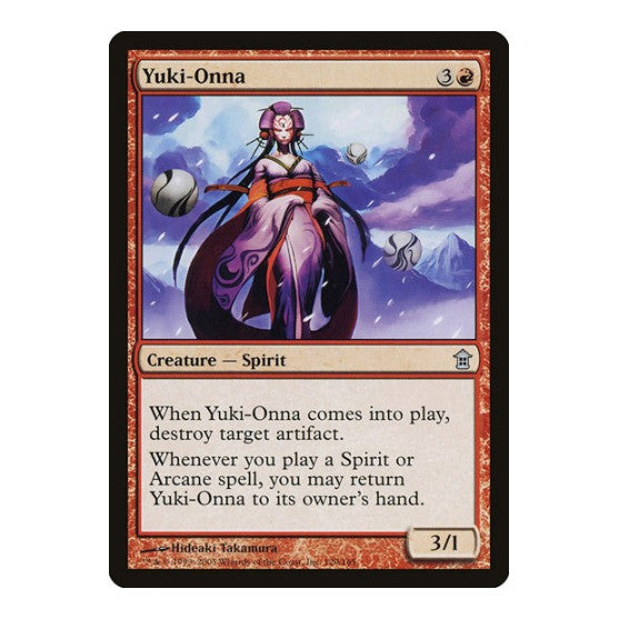 Yuki Onna (SOK) #120 Uncommon (Lightly Played) Saviors of Kamigawa Magic: The Gathering: 2005