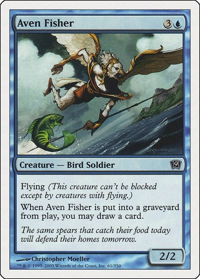 Aven Fisher (9ED) #61★ Common (Heavily Played) 9th Edition Magic: The Gathering: 2005