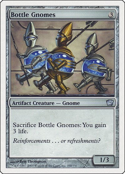Bottle Gnomes (9ED) #290★ Uncommon (Lightly Played) 9th Edition Magic: The Gathering: 2005