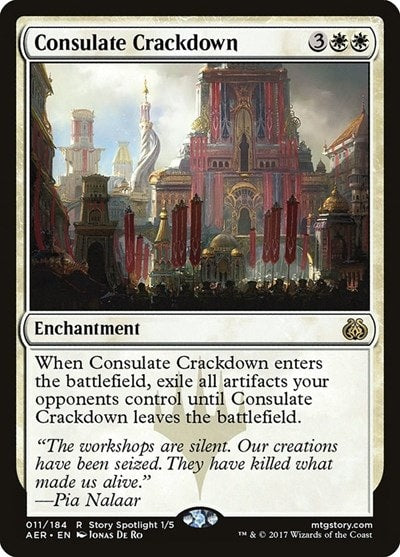Consulate Crackdown (AER) #11 Rare Aether Revolt Magic: The Gathering: 2017