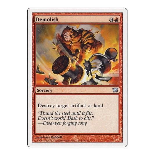 Demolish (9ED) #179 Uncommon (Moderately Played) 9th Edition Magic: The Gathering: 2005