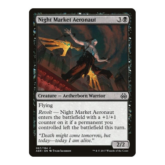 Night Market Aeronaut (AER) #67 Common (Moderately Played) Aether Revolt Magic: The Gathering: 2017