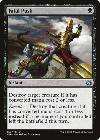 Fatal Push (AER) #57 Uncommon (Near Mint) Aether Revolt Magic: The Gathering: 2017