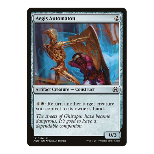 Aegis Automaton (AER) #141 Common Aether Revolt Magic: The Gathering: 2017