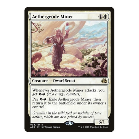 Aethergeode Miner (AER) #4 Rare (Lightly Played) Aether Revolt Magic: The Gathering: 2017