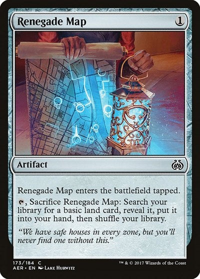 Renegade Map (AER) #173 Common Aether Revolt Magic: The Gathering: 2017