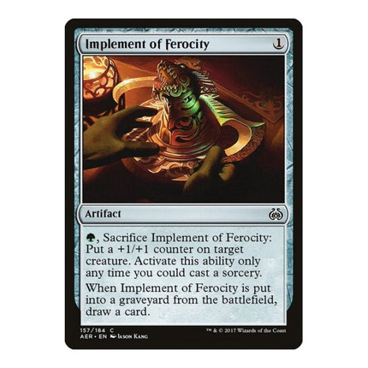 Implement of Ferocity (AER) #157 Common (Lightly Played) Aether Revolt Magic: The Gathering: 2017