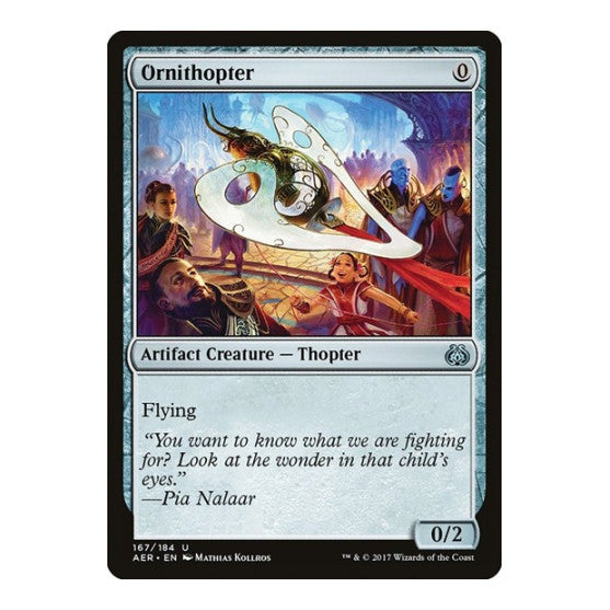 Ornithopter (AER) #167 Uncommon (Lightly Played) Aether Revolt Magic: The Gathering: 2017