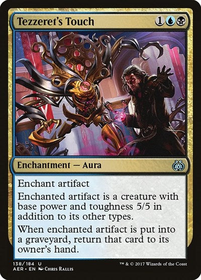 Tezzerets Touch (AER) #138 Uncommon (Lightly Played) Aether Revolt Magic: 2017