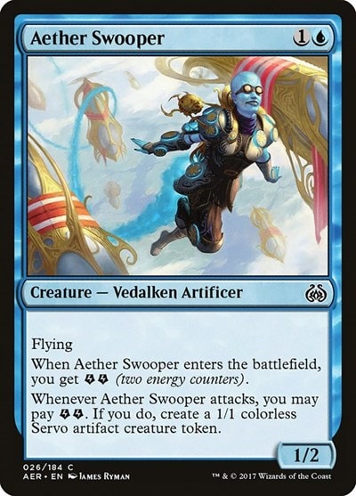 Aether Swooper (AER) #26 Common (Lightly Played) Aether Revolt Magic: The Gathering: 2017