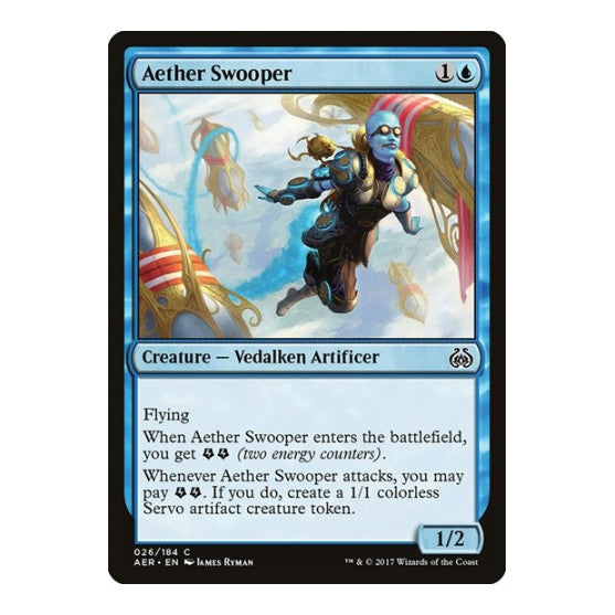 Aether Swooper (AER) #26 Common (Lightly Played) Aether Revolt Magic: The Gathering: 2017