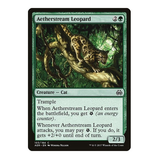 Aetherstream Leopard (AER) #103 Common (Lightly Played) Aether Revolt Magic: The Gathering: 2017