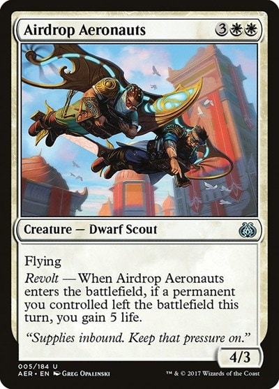 Airdrop Aeronauts (AER) #5 Uncommon (Lightly Played) Aether Revolt Magic: The Gathering: 2017