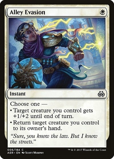 Alley Evasion (AER) #6 Common (Moderately Played) Aether Revolt Magic: The Gathering: 2017