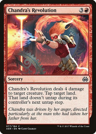 Chandras Revolution (AER) #77 Common (Lightly Played) Aether Revolt Magic: The Gathering: 2017