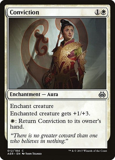 Conviction (AER) #12 Common (Moderately Played) Aether Revolt Magic: 2017
