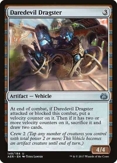 Daredevil Dragster (AER) #149 Uncommon (Lightly Played) Aether Revolt Magic: The Gathering: 2017