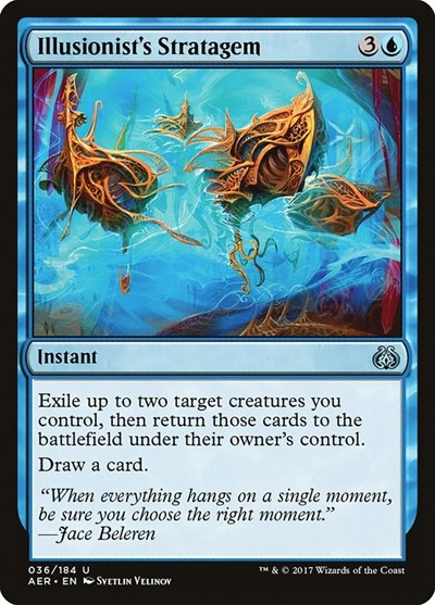 Illusionists Stratagem (AER) #36 Uncommon (Lightly Played) Aether Revolt Magic: The Gathering: 2017