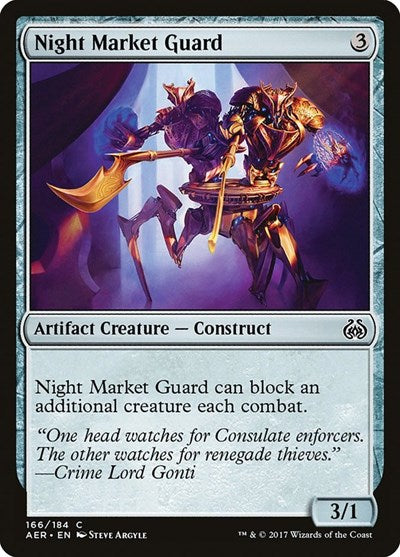 Night Market Guard (AER) #166 Common (Lightly Played) Aether Revolt Magic: The Gathering: 2017