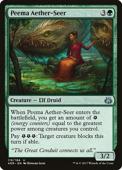 Peema Aether Seer (AER) #119 Uncommon (Lightly Played) Aether Revolt Magic: The Gathering: 2017