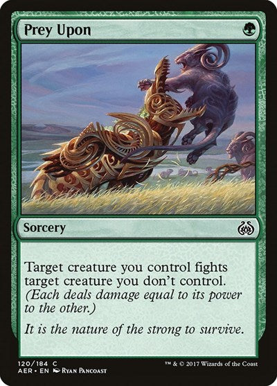 Prey Upon (AER) #120 Common (Lightly Played) Aether Revolt Magic: The Gathering: 2017