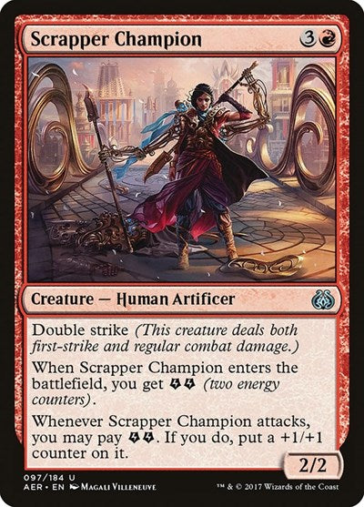 Scrapper Champion (AER) #97 Uncommon (Lightly Played) Aether Revolt Magic: The Gathering: 2017