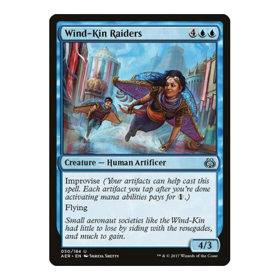 Wind Kin Raiders (AER) #50 Uncommon (Lightly Played) Aether Revolt Magic: The Gathering: 2017