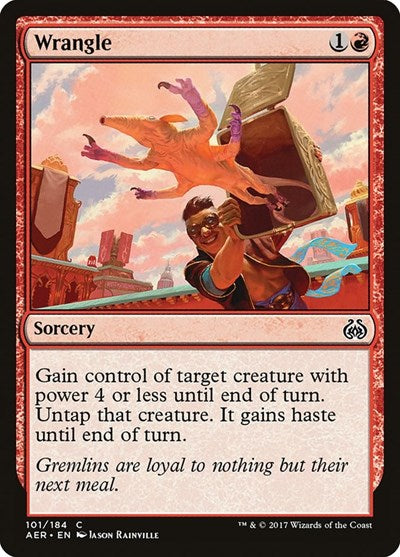 Wrangle (AER) #101 Common (Lightly Played) Aether Revolt Magic: The Gathering: 2017