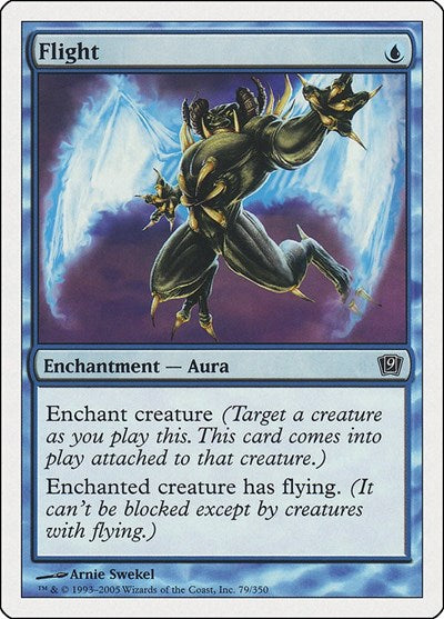 Flight (9ED) #79★ Common (Lightly Played) 9th Edition Magic: 2005