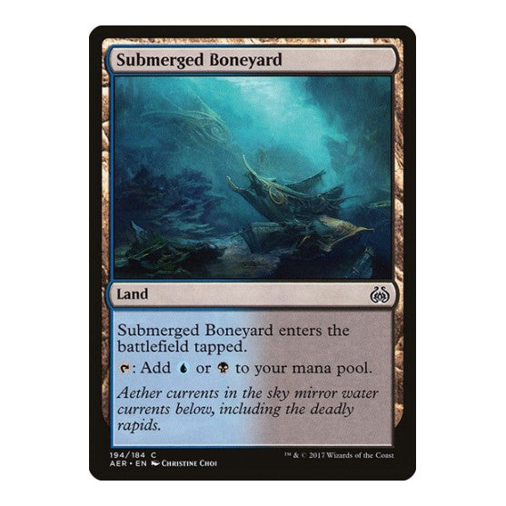Submerged Boneyard (AER) #194 Common Aether Revolt Magic: The Gathering: 2017