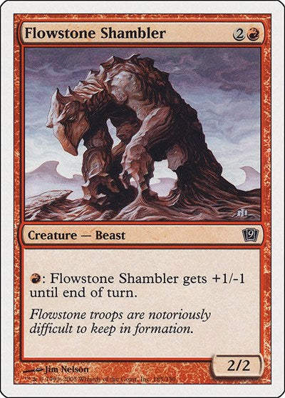 Flowstone Shambler (9ED) #185★ Common (Lightly Played) 9th Edition Magic: The Gathering: 2005