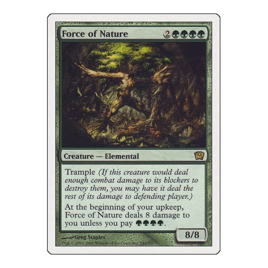 Force of Nature (9ED) #242 Rare (Heavily Played) 9th Edition Magic: The Gathering: 2005