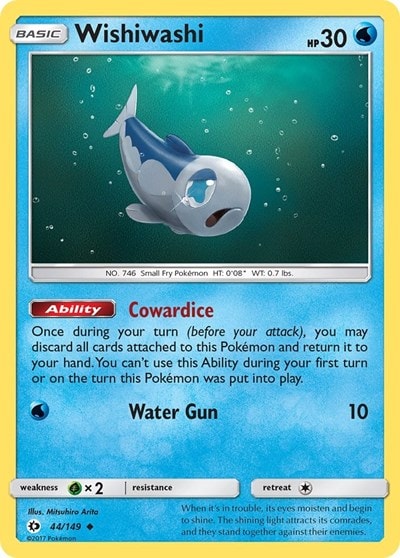Wishiwashi (SM01) #44/149 Uncommon (Reverse Holofoil Near Mint) SM Base Set Pokemon: 2017