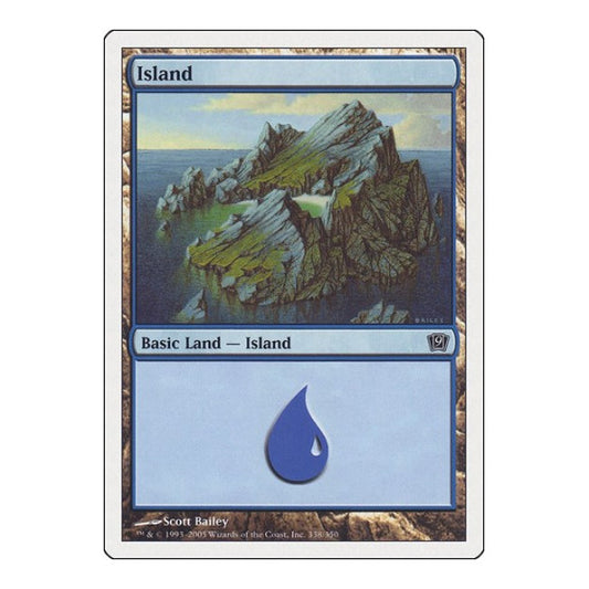 Island (338) (9ED) #338 Land (Moderately Played) 9th Edition Magic: The Gathering: 2005