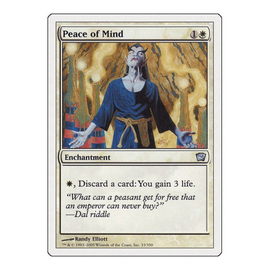 Peace of Mind (9ED) #33 Uncommon (Moderately Played) 9th Edition Magic: The Gathering: 2005