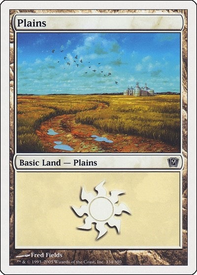 Plains (334) (9ED) #334 Land 9th Edition Magic: The Gathering: 2005