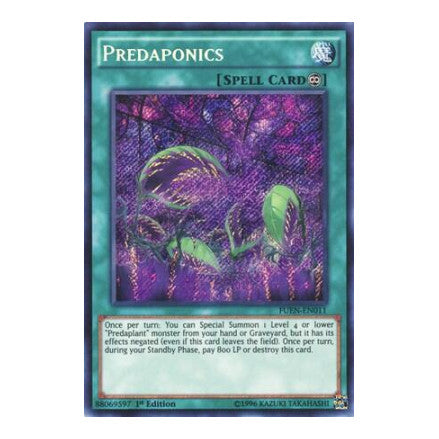 Predaponics (FUEN) #FUEN-EN011 Secret Rare (1st Edition Near Mint) Fusion Enforcers YuGiOh: 2017