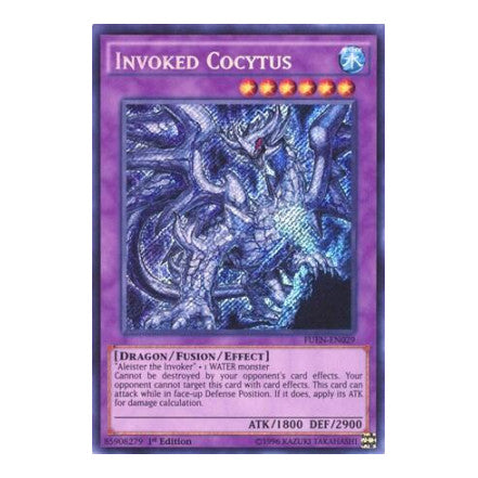 Invoked Cocytus (FUEN) #FUEN-EN029 Secret Rare (1st Edition Lightly Played) Fusion Enforcers YuGiOh: 2017